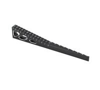 Pièces Rechange pour 1/10 1/8 1/16 1/14 Règle De Drift pour Voiture De Tourisme Télécommandée Outils De Mesure en Métal Jauge De Hauteur De Véhicule 2 en 1 Butée Inférieure(Black)