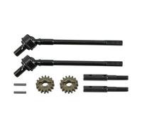 Pièces Rechange pour Axial pour SCX10 II Voiture RC À Chenilles Acier pour Essieu Avant Arrière Universel Arbre Transmission CVD Pièces Mise À Niveau Métal Accessoires(Front Drive Shaft)
