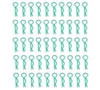 Pièces Rechange pour Buggy RC Télécommande Voiture Dérive Chenille pour Modèle De Voiture 50 Pièces Pièces Voitures Coque Corps Clips Broches Boîtier Loquet R Boucles Fixes(Green)