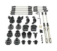 Pièces Rechange pour HB R1001 R1002 R100 1/10 Essieu Avant Arrière Tige De Traction Coupelle Direction Tige Siège C Composants Fixation Arbres Transmission Crawler 4x4 RC(Black)
