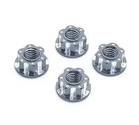 Pièces Rechange pour Hsp pour Sakura D3 D4 M4 1/10 RC Télécommande pour Modèle De Voiture 4 Pièces Alliage Sculpture Conception Écrous Hexagonaux Mise À Niveau Accessoires(Gray)