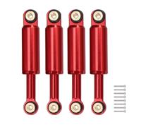 Pièces Rechange pour Losi Micro-B 2WD 1/24 32 Mm Amortisseur À Huile Tout Aluminium avec Bagues en Caoutchouc Et Vis Pièces De Mise À Niveau pour Crawler RC(Red)