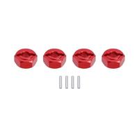 Pièces Rechange pour MJX pour Hyper Go 14209 14210 1/14 Adaptateur De Moyeu De Roue Hexagonal pour Combinateur Métallique CNC Voiture RC Pièces De Mise À Niveau(Red)