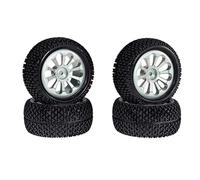 Pièces Rechange Pour Mjx Pour Hyper Go Pour Wltoys Pour Scy Pour Haiboxing 16207 H16pl 1/8 1/14 1/12 1/16 Moyeux Roue Voiture Télécommandée Pièces Accessoires Mise À Niveau(Silver)