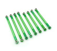 Pièces Rechange pour MN MN86S MN86 MN86KS MN86K G500 1/12 Accessoires Mise À Niveau Pièces Ensemble 8 Pièces RC Télécommande Voiture Tige De Traction Bielle en Métal(Green)