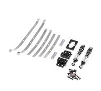Pièces Rechange pour MN pour MN82 LC79 1/12 RC Voiture Mise À Niveau Pièces De Fixation D'essieu Arrière Amortisseur pour Accessoires De Plaque d'acier À Ressort(Black)
