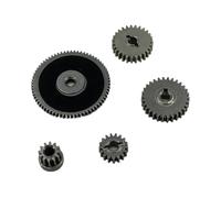Pièces Rechange pour Mn128 Mn86 G500 1/12 Échelle pour Jouets Rc Télécommande Chenille Voiture Mise À Niveau Pièces De Rechange Accessoires De Télécommande(Complete Set of Gears)