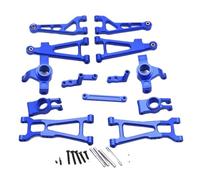 Pièces Rechange Pour Redcat Pour Volcano 16 1/16 Kit De Pièces De Mise À Niveau En Métal Bras Suspension Ensemble De Direction Coupelle De Direction Ensemble D'accessoires Voiture RC OP(Blue)