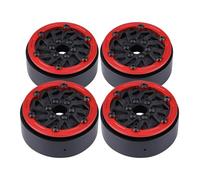 Pièces Rechange pour SCX10 pour TRX4 pour Capra pour Cheater pour Plates-Formes 1.9S pour LCG pour 1/10 RC 4 Pièces 1.9 Pouces Jante en Fiber De Carbone Beadlock avec Rotors De Frein
