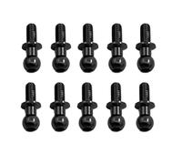Pièces Rechange pour Tamiya pour TT01 pour TT02 pour Sakura D5 1/10 10 Pièces Vis À Tête Sphérique Hexagonale en Métal M3 Pièces Rechange Universelles pour Voiture Drift RC(Black)