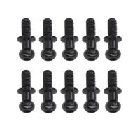 Pièces Rechange pour Tamiya pour TT01 pour TT02 pour Sakura D5 1/10 10 Pièces Vis À Tête Sphérique Hexagonale M3 en Métal Pièces Détachées pour Voiture De Drift RC(Black)