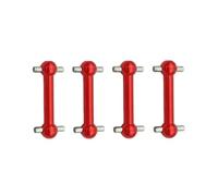 Pièces Rechange pour Tamiya pour TT01 pour TT02 TT01D TT01E TA04 1/10 4 Pièces Arbre De Transmission Universel CVD en Métal Voiture RC Pièces De Mise À Niveau(Red)