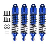Pièces Rechange pour Traxxas pour LaTrax pour Teton pour Desert pour Prerunner SST 1/18 4 Pièces Amortisseurs Avant Arrière Métal Mise Niveau pour Camion Voiture Télécommandés(Blue)