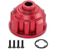Pièces Rechange pour Traxxas pour Maxx 2.0 Maxxslash 1/10 Boîtier De Différentiel Avant Arrière en Aluminium 7075 Pièce pour Monster Truck RC 89076-4(Red)