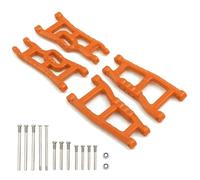 Pièces Rechange pour Traxxas pour Slash 2WD pour VXL pour Nitro pour Slash pour Rustler pour Raptor 1/10 Pièces De Voiture RC Ensemble De Bras De Suspension Avant Et Arrière en Nylon(Orange)