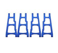 Pièces Rechange Pour Traxxas Pour Slash 4x4 Pour Stampede 4x4 Pour Rustler 4WD 1/10 Ensemble Bras De Suspension Avant Et Arrière En Métal 3655 Pièces Mise À Niveau Voiture Télécommandée(Blue)