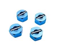 Pièces Rechange pour Traxxas pour Slash 5803 1/10 1 Jeu Aluminium Adaptateur De Moyeu Hexagonal De Roue 12 Mm Épaisseur 7 Mm avec Goupilles 6869 Pièces De Mise À Niveau RC(Blue)