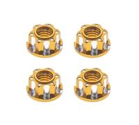 Pièces Rechange pour Traxxas pour Trx4 pour Trx6 pour HSP pour Axial pour SCX10 D90 D110 pour Slash 1/10 4 Pièces Écrous Blocage Roue M4 D'aluminium Voiture Radiocommandée(Yellow)