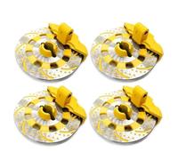 Pièces Rechange Pour Traxxas Pour Unlimited Pour Desert Pour Racer Pour UDR 8569 1/7 4 Pièces Alliage D'aluminium Disque Frein Mental Moyeu D'entraînement Accessoires RC(Yellow)