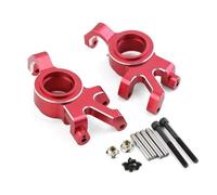 Pièces Rechange pour Traxxas pour X-Maxx Xmaxx 6S 8S 1/5 2 Pièces Bloc De Direction Avant en Métal Pièces Et Accessoires pour Monster Truck RC(Red)