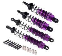 Pièces Rechange pour WLtoys 12428 12423 1/12 4 Pièces Pièces Remplies D'huile Type Amortisseur Avant Arrière RC Voiture Mise À Niveau Chenille(Purple)
