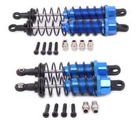 Pièces Rechange pour WLtoys 12428 12423 1/12 4 Pièces Pièces Remplies D'huile Type Amortisseur Avant Arrière RC Voiture Mise À Niveau Chenille(Dark Blue)