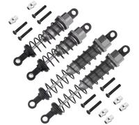 Pièces Rechange pour WLtoys 12428 12423 1/12 4 Pièces Pièces Remplies D'huile Type Amortisseur Avant Arrière RC Voiture Mise À Niveau Chenille(Titanium)