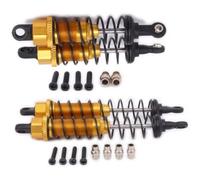 Pièces Rechange pour WLtoys 12428 12423 1/12 4 Pièces Pièces Remplies D'huile Type Amortisseur Avant Arrière RC Voiture Mise À Niveau Chenille(Yellow)