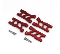 Pièces Rechange pour Wltoys pour HSP 18301 18302 18311 18312 18321 18322 1/18 RC Remote Control Car Metal Parts Front and Rear Hem Arms(Red)