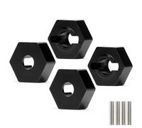 Pièces rechange RC Pour Arrma BIG Pour ROCK Pour Granite 1/10 1/8 Voiture RC 3S 14 Mm Hexagone De Roue Adaptateur Moyeu 4 Pièces AR310779 AR310871(Black)