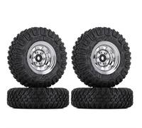 pièces Rechange RC pour Axial 90069 D90 TF2 pour Tamiya CC01 LC70 pour MST pour Jimny 85 * 28MM 1.55" 1/10 Beadlock Jante Pneu Ensemble RC Crawler Pièces De Voiture Accessoires(AX1010-1501SR)