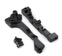 Pièces rechange RC Pour Axial Pour SCX10 III Pour Gladiator Base Camp AXI03027 1/10 Alliage D'aluminium Supports De Servo Accessoires(Black)