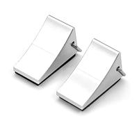 Pièces rechange RC Pour Axial Pour SCX10 Pour Traxxas Pour TRX-4 D90 1/10 2 Pièces Métal Cales De Roue Blocs Anti Patinage Butée Voiture Radiocommandée(Silver)
