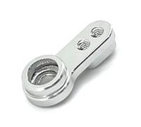 PièCes Rechange Rc Pour FMS Pour FCX24 XQ 1/24 Accessoires Et Pièces RC Voitures Télécommandées Bras Servo Remplacement Métal Amélioration(Silver)