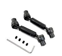 PièCes Rechange Rc Pour Henglong Pour WPL Ural B36 B16 C14 C24 B24 Pour MN D90 Pour MN99S 2 Pièces Camion RC Voiture De Rechange Métal Avant Arrière Arbre Transmission(Black)