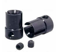 Pièces rechange RC Pour HSP 02016 1/10 Pour Joint Universel Coupelle B/vis De Réglage 2 Pièces RC Pour Jouets Accessoires Mise À Niveau Rechange(Black)