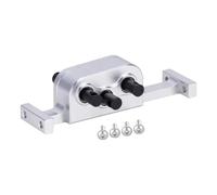 Pièces rechange RC Pour LCG 1/10 Boîtier De Transfert En Aluminium Boîte Vitesses Châssis RC Crawle Réduction Vitesse 30% Fonction Rotation Réversible DIY(Silver)