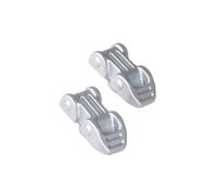 Pièces rechange RC Pour MK07 JK07 1/7 2 Charnières De Capot En Métal Pièce D'émotion Décoratif Accessoires Voiture Télécommandée Pièces Mise À Niveau(Silver)