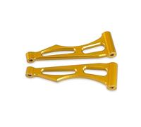 PièCes Rechange Rc Pour SCY 16101 16102Pro 16103 Voiture RC Bras Suspension Arrière Supérieur En Alliage D'aluminium Pièces Métalliques Mise À Niveau Accessoires(Yellow)