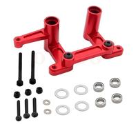 Pièces rechange RC Pour Traxxas 1/10 Métal Ensemble De Direction En Aluminium Pièce 3743 Billette 6061 Atomik Pour Slash 2WD Pièces Mise À Niveau(Red)