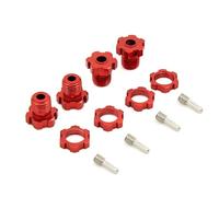 Pièces rechange RC Pour Traxxas Pour E-Revo Pour E-Maxx T-Maxx Métal Cannelé 17 Mm Hexagone De Roue Moyeu Adaptateur 5353 Pièces Mise À Niveau(Red)