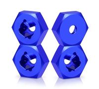Pièces rechange RC Pour Traxxas Pour Latrax Pour Teton 1/18 4 Pièces Alliage D'aluminium Hexagone De Roue Adaptateur RC Modèle Voiture Accessoires Mise À Niveau(Blue)