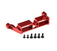 Pièces rechange RC Pour TRX4 1/10 Alliage D'aluminium Support De Servo Différentiel Verrouillage Boîtier Direction RC Crawler Pièces(Red)