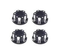 PièCes Rechange Rc Pour Trx4 Pour Trx6 Pour HSP Pour Axial Pour SCX10 D90 D110 1/10 Écrous de blocage roue RC pour Traxxas Pour Slash pièces Pour RGT 4 écrous pneu M4(Black)