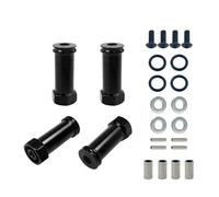 Pièces rechange RC Pour Wltoys 144001 124019 A959 1 Jeu D'adaptateurs 30 Mm Coupleur Combiné Étendu Moyeu Hexagonal Roue 12 Mm Adaptateur D'entraînement Pièces Voiture RC(Black)