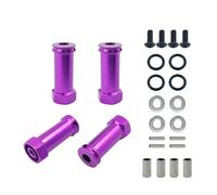 Pièces rechange RC Pour Wltoys 144001 124019 A959 1 Jeu D'adaptateurs 30 Mm Coupleur Combiné Étendu Moyeu Hexagonal Roue 12 Mm Adaptateur D'entraînement Pièces Voiture RC(Purple)