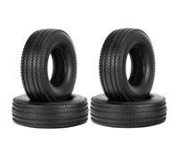 PièCes RéParation Rc Pour Tamiya Pour MAN Pour King Pour Hauler Pour ACTROS Pour SCANIA 1/14 4 Pièces 25 Mm Pneus En Caoutchouc Dur RC Semi Tracteur Camion Benne De Mise À Niveau