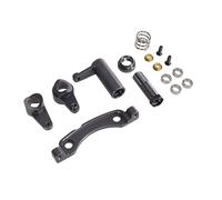 PièCes RéParation Rc Pour ZD Pour Racing DBX-10 10427S 9106S 1/10 RC Car Steering Assembly Of Metal Parts Remote Control Cars Accessories(Titanium)