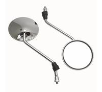 Pièces Retroviseur Rétroviseur Universel Pour Moto 8 Mm Avec Adaptateurs M10 Rond Ovale Convexe Accessoires Pour Rétroviseurs De Moto