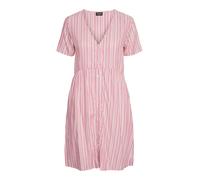 PIECES Robe-chemise 'ALVINA' rose clair / blanc, Taille 34